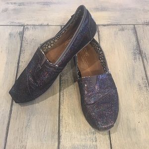 TOMS- Black Glitter
